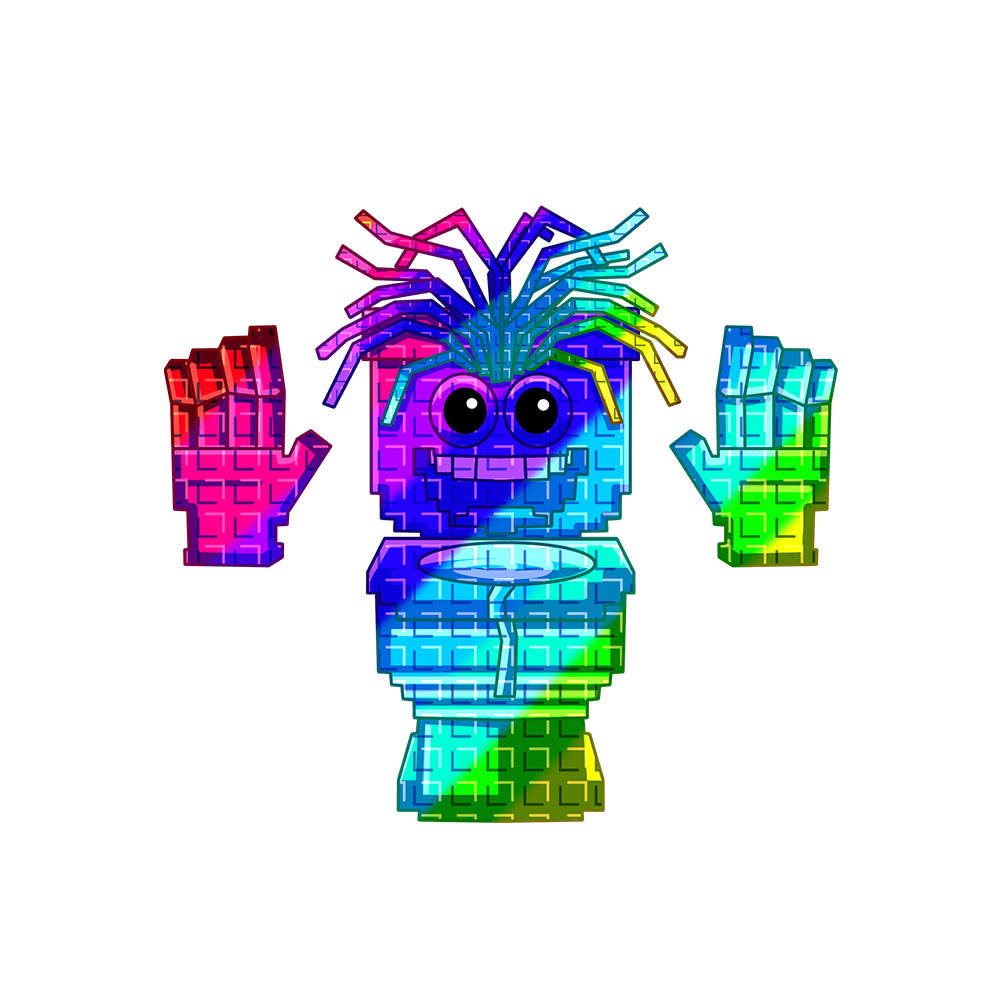 Rainbow Spaghetti Tualetti